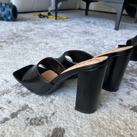 Black Block Heels - Picture 4 of 9